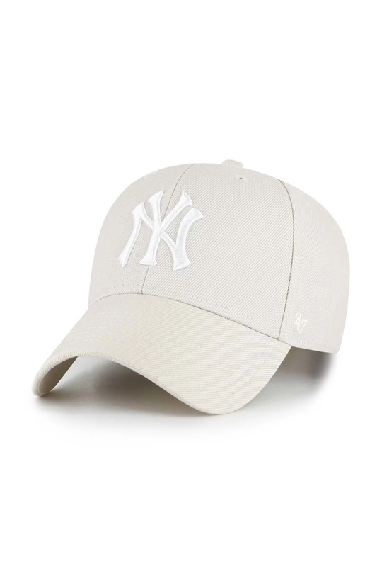 бежевий Кепка з домішкою вовни 47brand Mlb New York Yankees Unisex