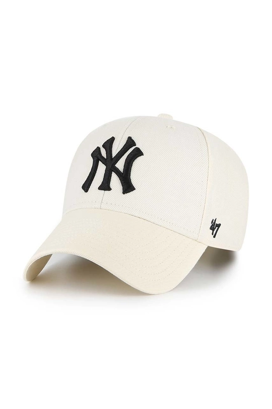 μπεζ Καπάκι με μείγμα μαλλί 47brand Mlb New York Yankees Unisex