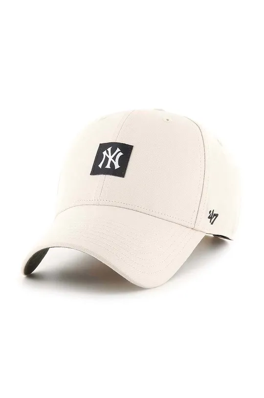 μπεζ Βαμβακερό καπέλο του μπέιζμπολ 47 brand Mlb New York Yankees Unisex