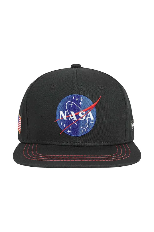 Βαμβακερό καπέλο του μπέιζμπολ Capslab X Nasa μαύρο