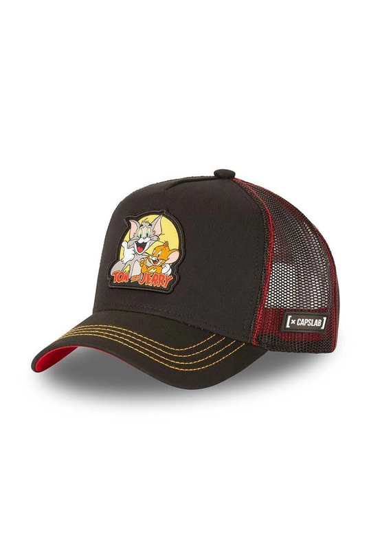 czarny Capslab czapka z daszkiem TOM & JERRY Unisex