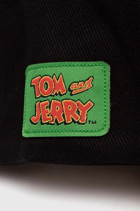 Bavlnená šiltovka Capslab TOM & JERRY čierna
