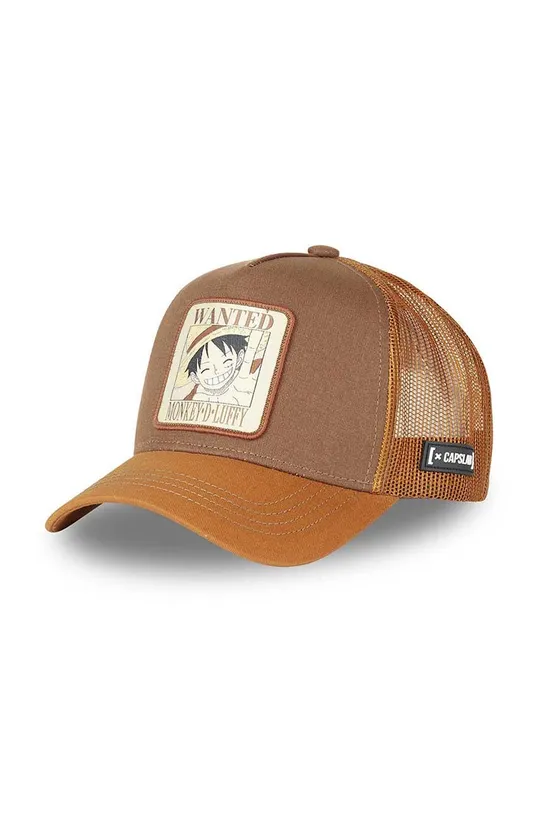 brązowy Capslab czapka z daszkiem ONE PIECE Unisex