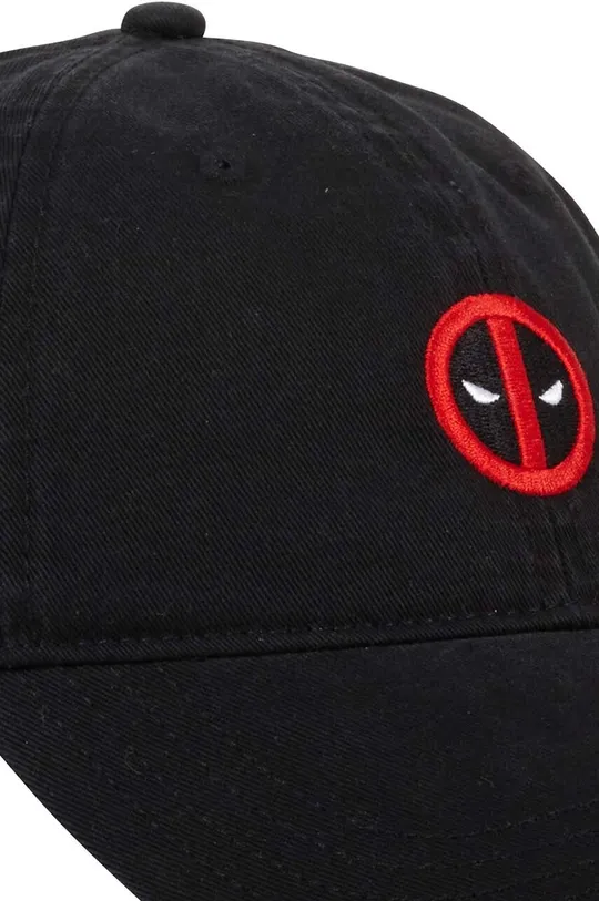 Capslab czapka z daszkiem bawełniana Marvel czarny