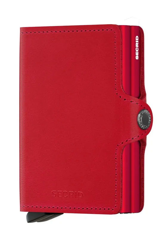 κόκκινο Secrid - Δερμάτινο πορτοφόλι Γυναικεία