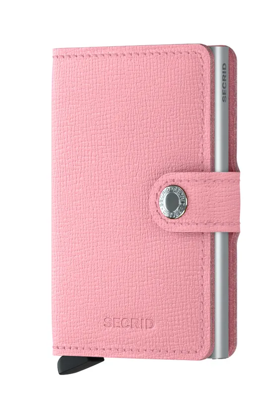 ροζ Secrid - Δερμάτινο πορτοφόλι Γυναικεία
