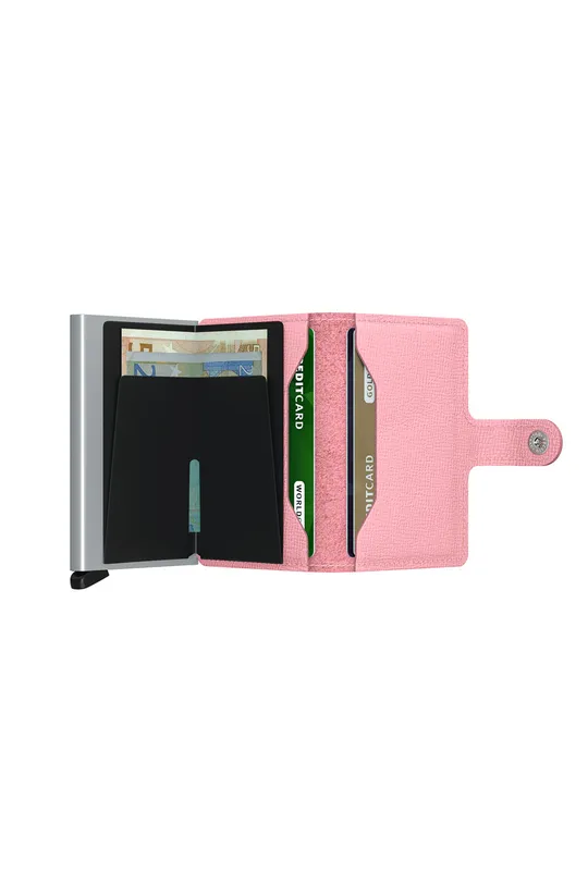 ροζ Secrid - Δερμάτινο πορτοφόλι
