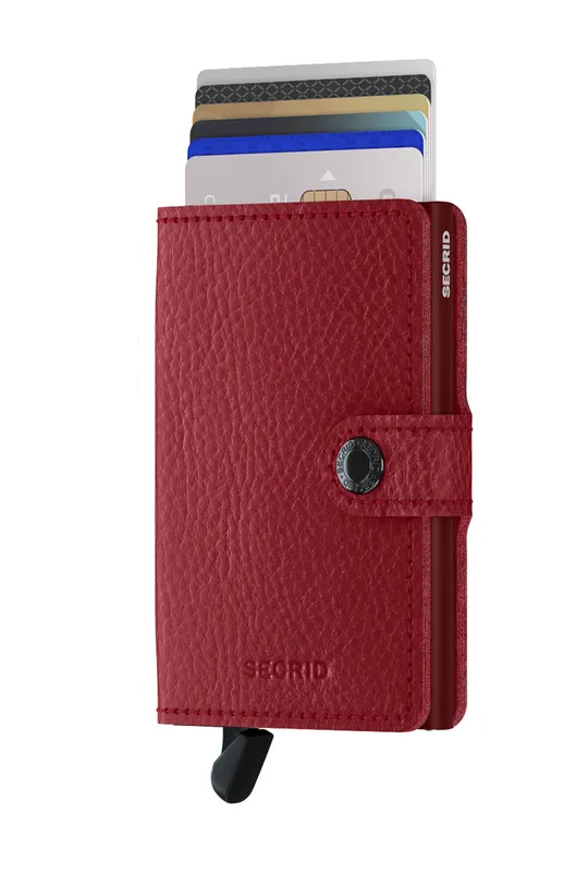 Secrid usnjena denarnica rdeča