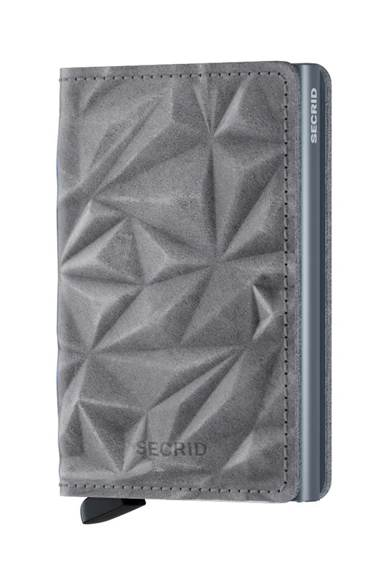 Secrid - Δερμάτινο πορτοφόλι γκρί
