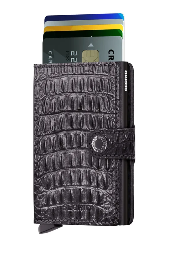 Usnjena denarnica Secrid črna