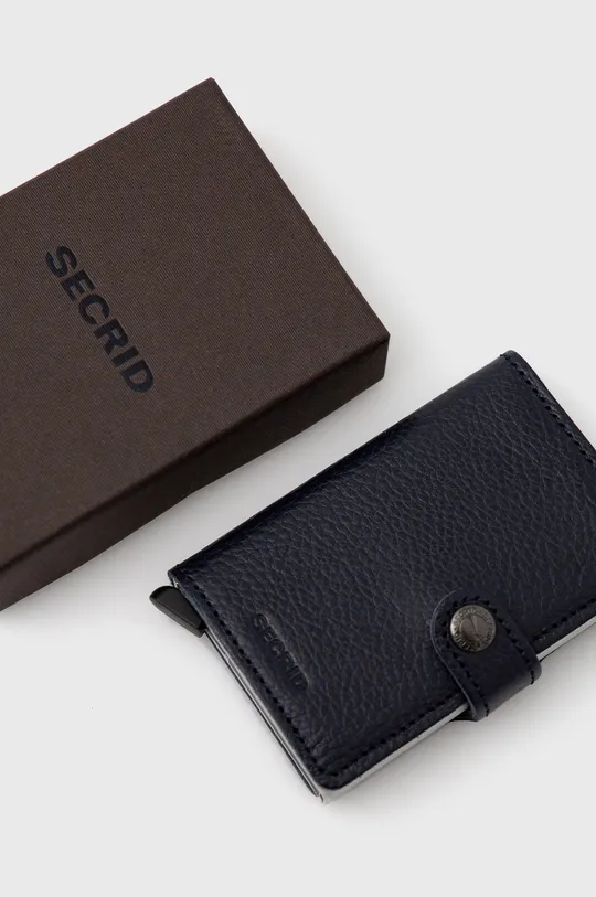 navy Secrid leather wallet