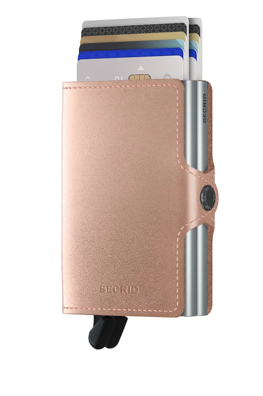 Secrid leather wallet pink