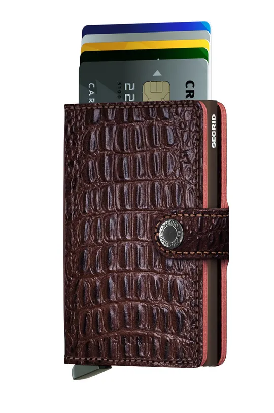 Secrid leather wallet brown