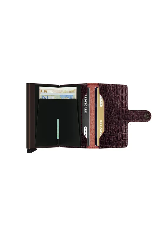 Kožená peněženka Secrid  Materiál č. 1: 100% Přírodní kůže Materiál č. 2: 100% Hliník