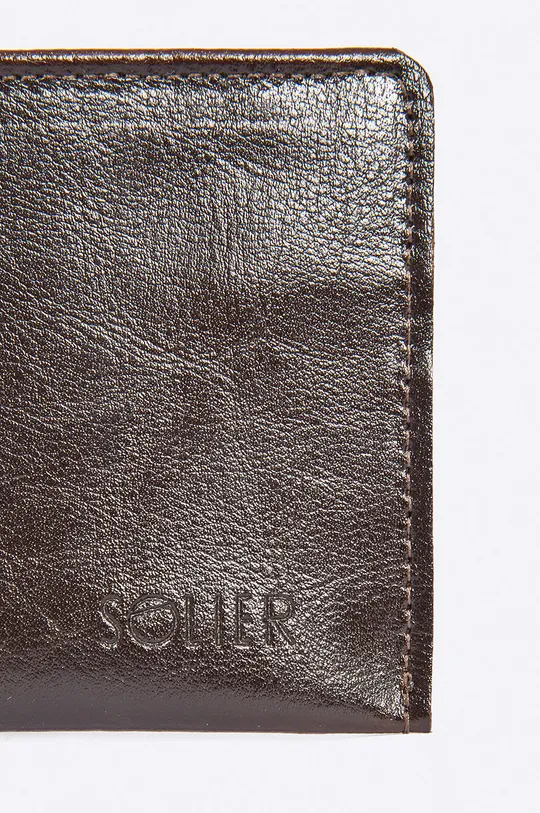 коричневый Solier - Кожаный кошелёк