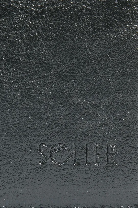 čierna Solier - Kožená peňaženka
