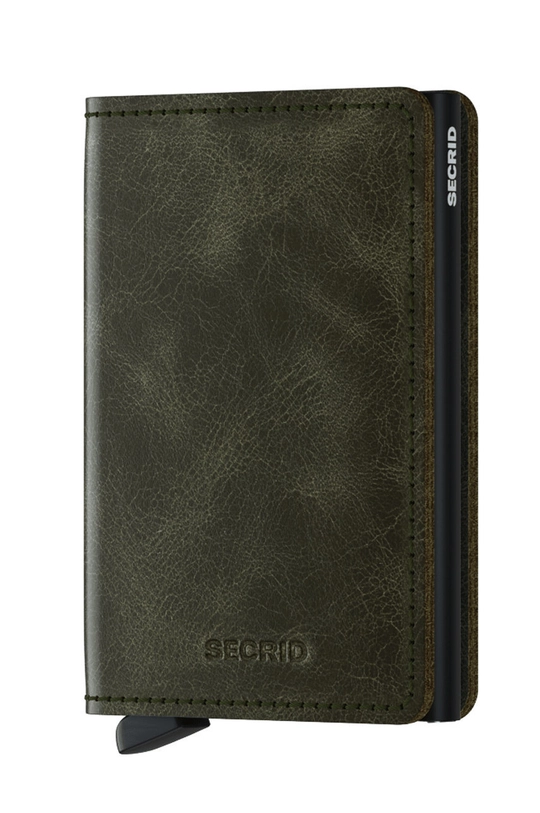 green Secrid leather wallet Men’s