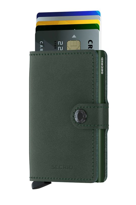 Secrid - Kožená peněženka tmavě zelená