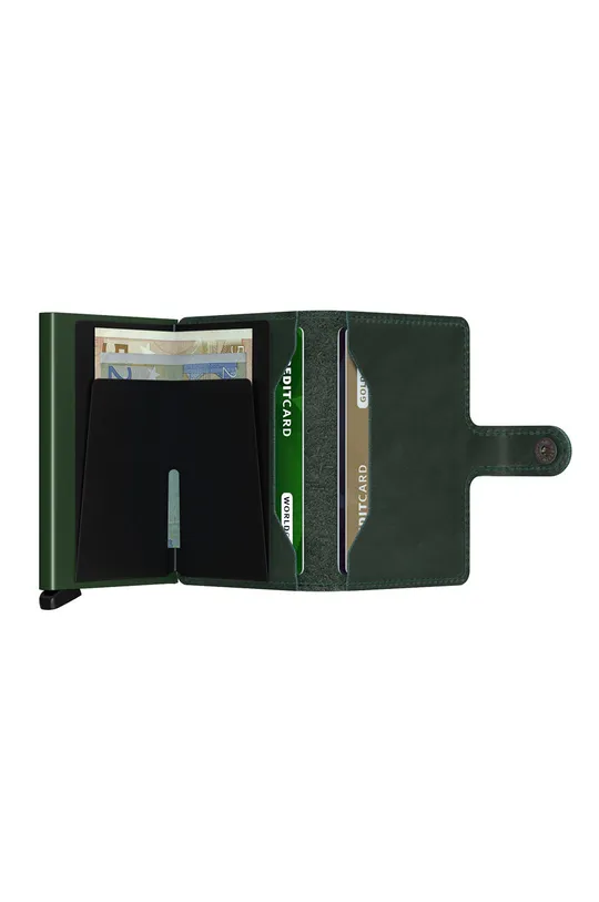 зелений Secrid - Шкіряний гаманець