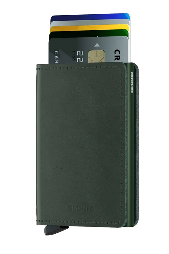 Secrid - Шкіряний гаманець зелений