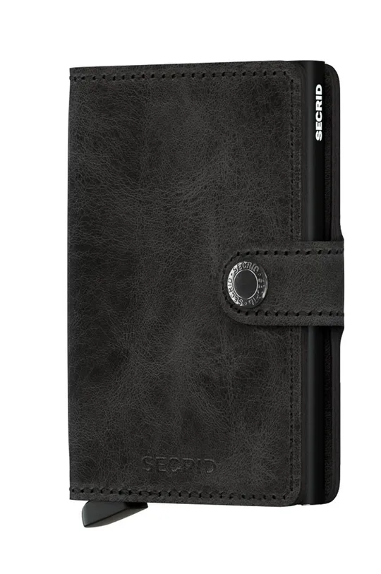 чорний Secrid - Шкіряний гаманець Unisex