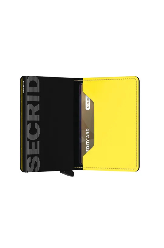 Secrid - Δερμάτινο πορτοφόλι  Υλικό 1: Φυσικό δέρμα Υλικό 2: Αλουμίνιο