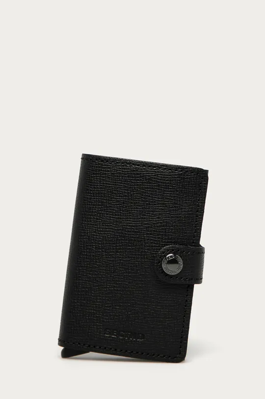 črna Secrid usnjena denarnica Unisex