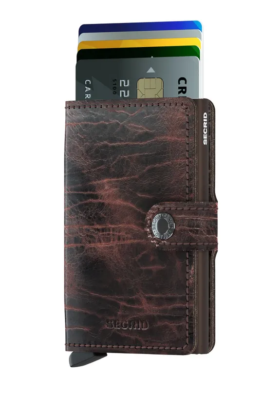 Secrid - Шкіряний гаманець коричневий