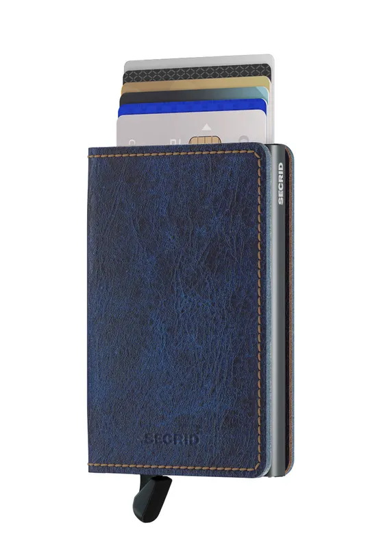Secrid leather wallet navy
