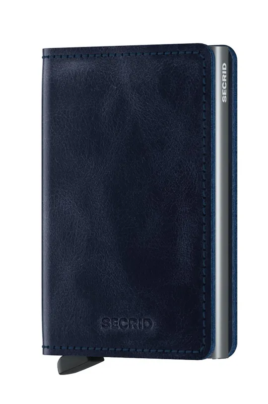 Secrid - Δερμάτινο πορτοφόλι σκούρο μπλε