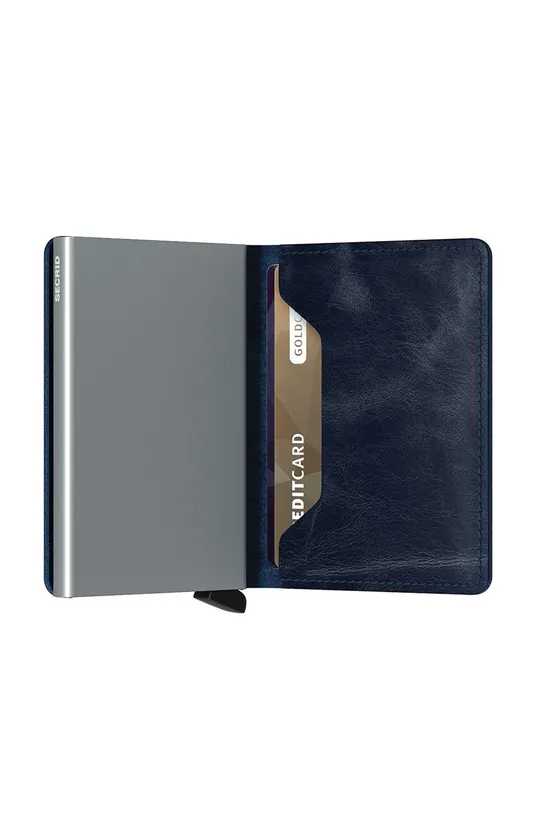 σκούρο μπλε Secrid - Δερμάτινο πορτοφόλι
