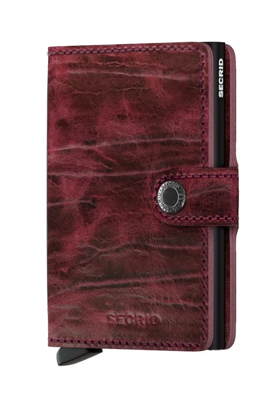 Secrid leather wallet red