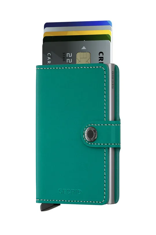 zelená Secrid - Kožená peňaženka Unisex