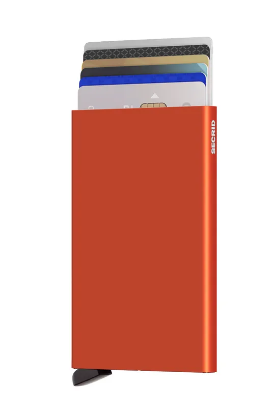 Δερμάτινο πορτοφόλι Secrid πορτοκαλί