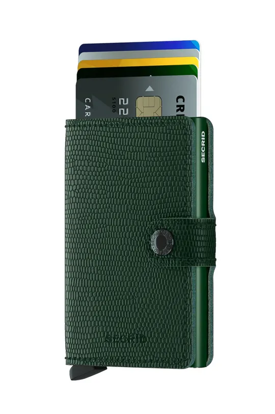 Шкіряний гаманець Secrid зелений