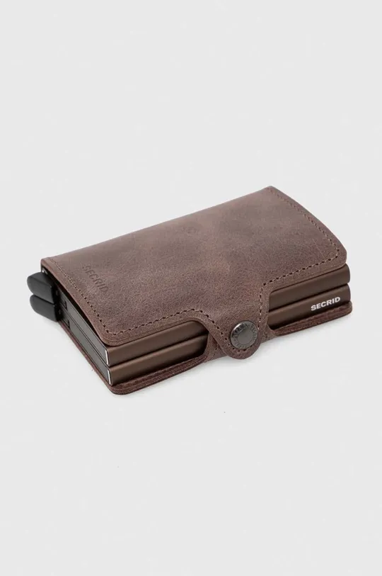Secrid leather wallet brown