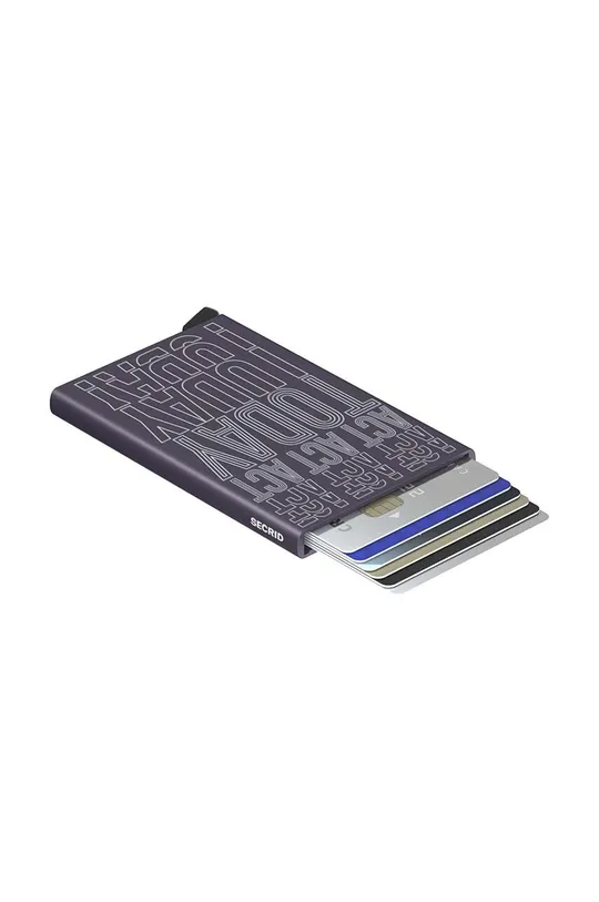 Secrid portafoglio Laser Dark Purple Alluminio