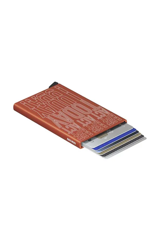 Secrid portafoglio Cardprotector Laser Orange Alluminio