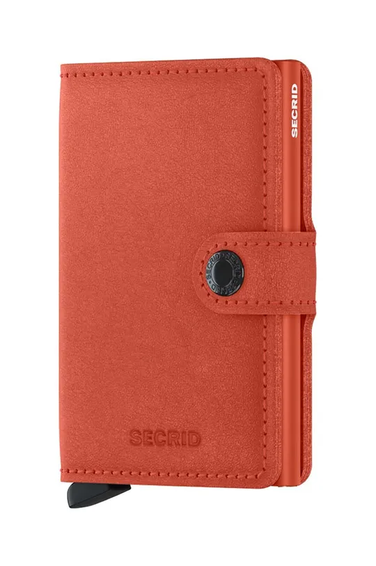 оранжевый Кожаный кошелек Secrid Miniwallet Original Orange Unisex