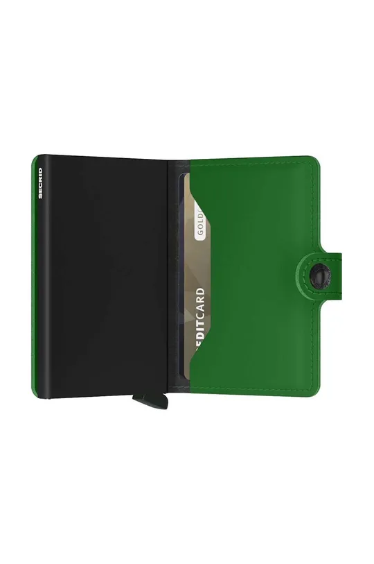 verde Secrid portofel de piele Miniwallet Matte Bright Green