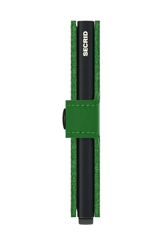 Secrid bőr pénztárca Miniwallet Matte Bright Green Uniszex