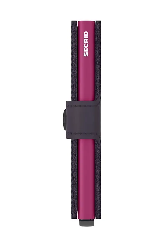 Δερμάτινο πορτοφόλι Secrid Miniwallet Matte Dark Purple-Fuchsia Unisex