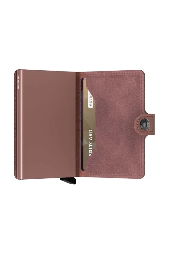 рожевий Шкіряний гаманець Secrid Vintage Mauve