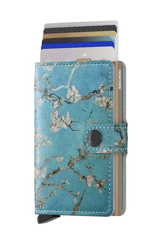 Δερμάτινο πορτοφόλι Secrid Miniwallet Art Almond Blossom πολύχρωμο