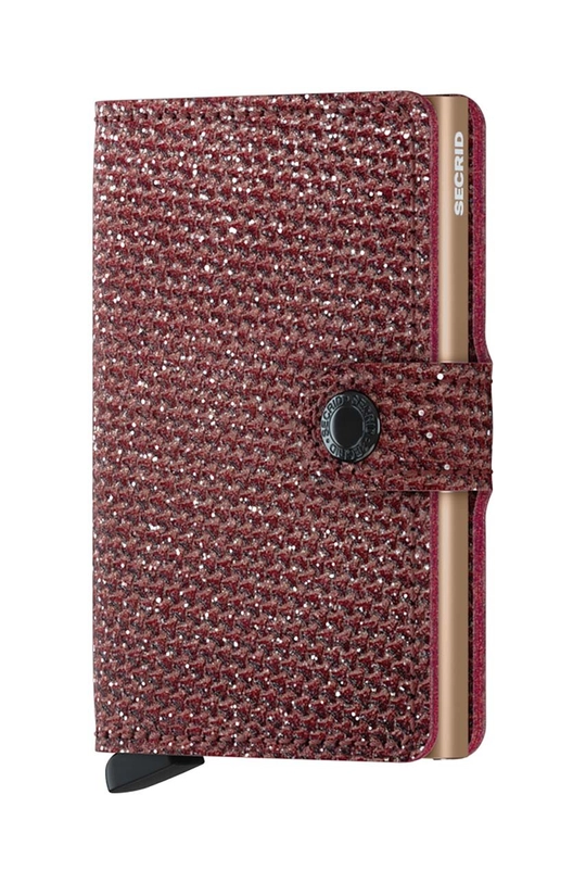 червоний Шкіряний гаманець Secrid Miniwallet Sparkle Red Unisex