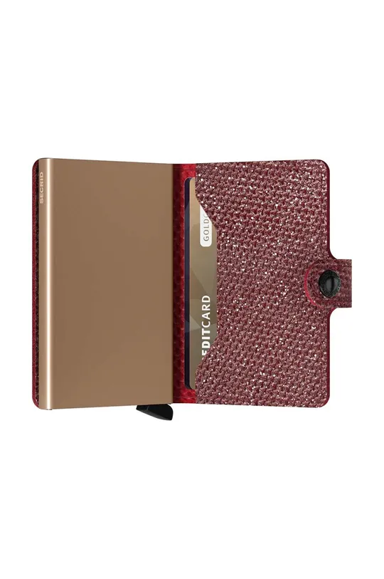 czerwony Secrid portfel skórzany Miniwallet Sparkle Red