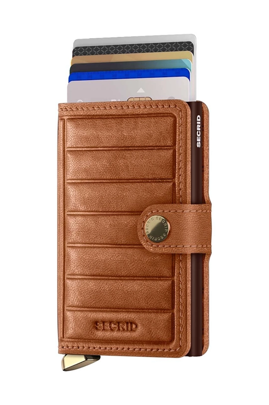 Secrid leather wallet MEl.Cognac brown ZA00