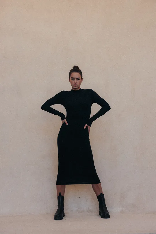 μαύρο Φόρεμα MUUV.  Why Not Cotton Γυναικεία