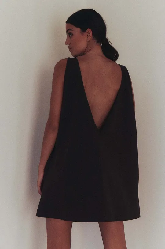 коричневий Бавовняна сукня MUUV. sukienka #SKATEGIRL Жіночий