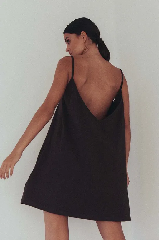 коричневий Бавовняна сукня MUUV. sukienka #SURFGIRL Жіночий